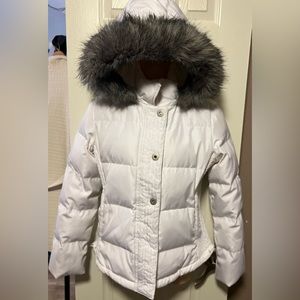 Calvin Klein Bright White Ski Puffer Jacket